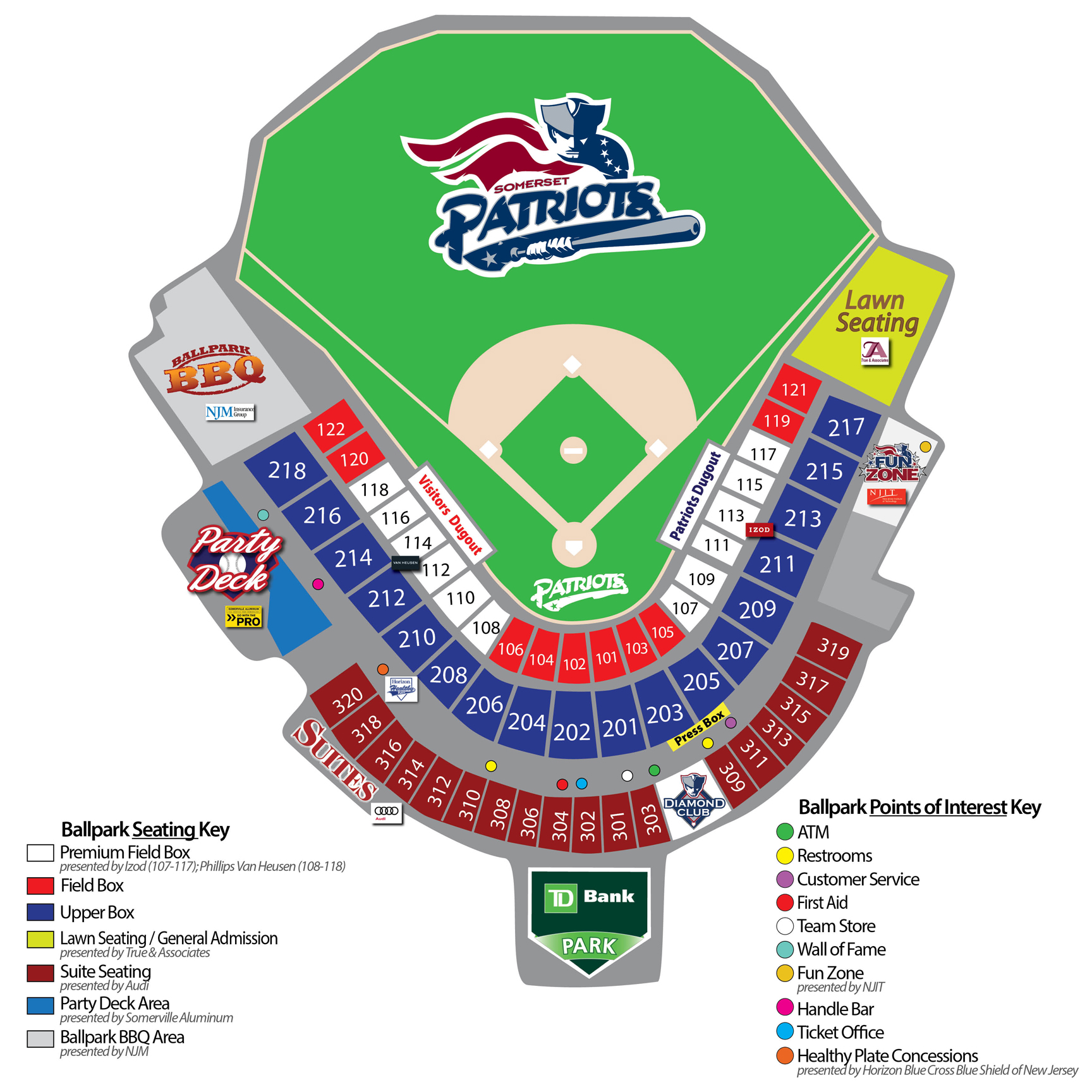 Provident Bank Park Seating Chart