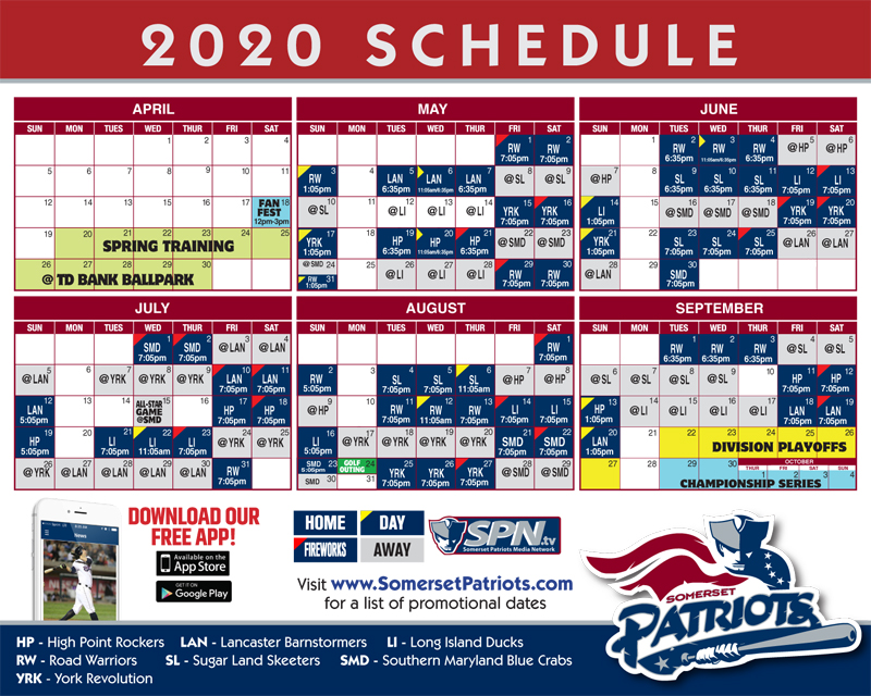 Somerset Patriots Stadium Seating Chart